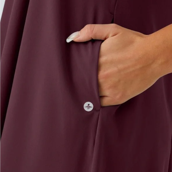 Halara Breezeful Backless Racerback Hi Low Midi Quick Dry Dress - Picture 10 of 10